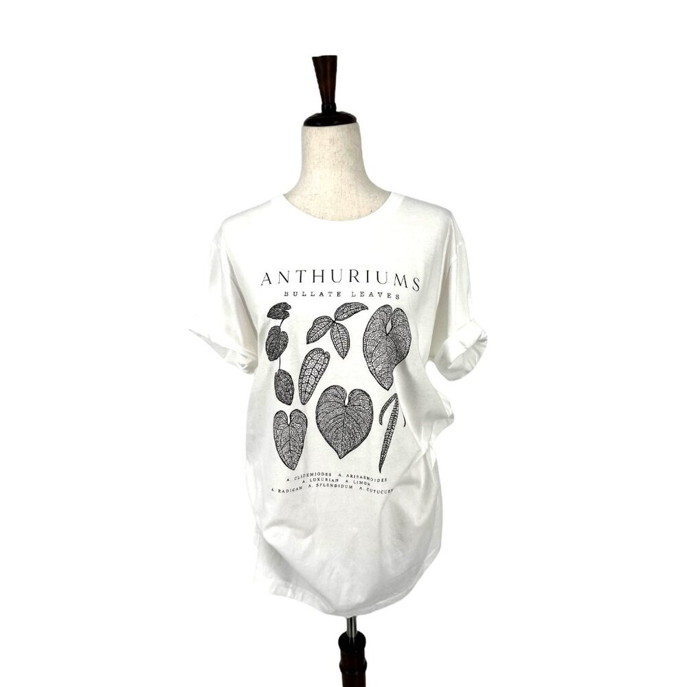 NWOT Anthuriums Leaf Organic Crewneck Tee